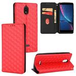 For HotPepper Serrano3 Cubic Grid Texture Flip Leather Phone Case(Red)