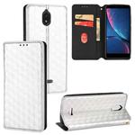 For HotPepper Serrano3 Cubic Grid Texture Flip Leather Phone Case(Silver)