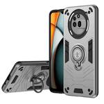 For Nothing Phone 3a Pro Ring Holder Phone Case(Grey)