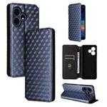 For Boost Mobile Celero 5G+ 2024 Cubic Grid Texture Flip Leather Phone Case(Blue)