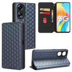 For OPPO A98 5G / F23 5G / A1 5G Cubic Grid Texture Flip Leather Phone Case(Blue)