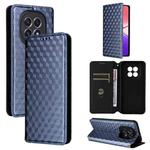 For OPPO F29 5G Global Cubic Grid Texture Flip Leather Phone Case(Blue)