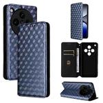 For OPPO Find X8 Pro 5G Cubic Grid Texture Flip Leather Phone Case(Blue)