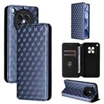 For OPPO Find X8s 5G Cubic Grid Texture Flip Leather Phone Case(Blue)