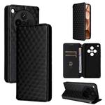 For OPPO Find X8s+ 5G Cubic Grid Texture Flip Leather Phone Case(Black)
