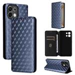 For OPPO K13 5G / K13X 5G / K12S 5G Cubic Grid Texture Flip Leather Phone Case(Blue)