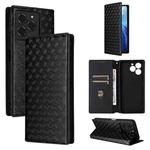 For Ulefone Note 20 Pro Cubic Grid Texture Flip Leather Phone Case(Black)