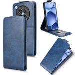 For OPPO Find X8s 5G Magnetic Vertical Flip Leather Phone Case with Buckle(Blue)
