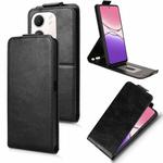 For OPPO A5x 5G / 4G Global Magnetic Vertical Flip Leather Phone Case with Buckle(Black)