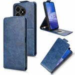 For Ulefone Note 19 Magnetic Vertical Flip Leather Phone Case with Buckle(Blue)