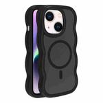 For iPhone 15 Plus / 14 Plus Skin Feel MagSafe Phone Case(Black)