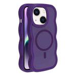 For iPhone 15 Plus / 14 Plus Skin Feel MagSafe Phone Case(Purple)