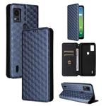 For Cricket Icon 5 Cubic Grid Texture Flip Leather Phone Case(Blue)