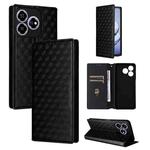 For ZTE Axon 60 4G / Blade V60 4G Cubic Grid Texture Flip Leather Phone Case(Black)
