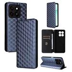 For ZTE Blade A35 / A55 Cubic Grid Texture Flip Leather Phone Case(Blue)