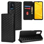 For ZTE Blade A71 / Optus X Swift 5G Cubic Grid Texture Flip Leather Phone Case(Black)