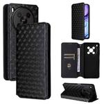 For ZTE Blade V70 Max / nubia V70 Max Cubic Grid Texture Flip Leather Phone Case(Black)