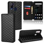 For ZTE Libero 5G Cubic Grid Texture Flip Leather Phone Case(Black)