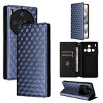 For ZTE nubia Z60S Pro Cubic Grid Texture Flip Leather Phone Case(Blue)