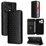 For ZTE Blade V70 Design 4G Cubic Grid Texture Flip Leather Phone Case(Black)