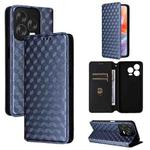 For ZTE Blade V70 Design 4G Cubic Grid Texture Flip Leather Phone Case(Blue)