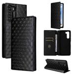 For ZTE Nubia S 5G / A403ZT Cubic Grid Texture Flip Leather Phone Case(Black)