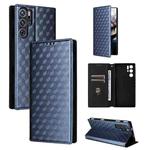For ZTE nubia RedMagic 9 Pro / 9 Pro+ Cubic Grid Texture Flip Leather Phone Case(Blue)
