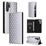 For ZTE nubia RedMagic 9 Pro / 9 Pro+ Cubic Grid Texture Flip Leather Phone Case(Silver)