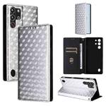 For ZTE nubia RedMagic 10 Pro / 10 Pro+ Cubic Grid Texture Flip Leather Phone Case(Silver)