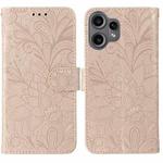 For Nothing CMF Phone 2 Pro Lace Flower Embossing Flip Leather Phone Case(Rose Gold)