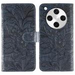 For OPPO Find X8 Pro Lace Flower Embossing Flip Leather Phone Case(Dark Blue)