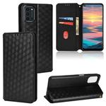 For Oukitel K9 Pro Cubic Grid Texture Flip Leather Phone Case(Black)