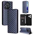 For Oukitel C50 Cubic Grid Texture Flip Leather Phone Case(Blue)