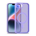 For iPhone 16e Skin Feel TPU Hybrid PC MagSafe Phone Case(Purple)