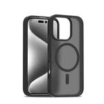 For iPhone 16 Pro Skin Feel TPU Hybrid PC MagSafe Phone Case(Black)