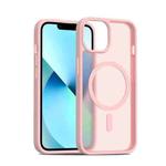 For iPhone 13 / 14 Skin Feel TPU Hybrid PC MagSafe Phone Case(Pink)