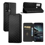 For TCL 20 XE Cubic Grid Texture Flip Leather Phone Case(Black)