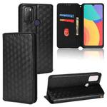 For TCL 20E / TCL 20Y Cubic Grid Texture Flip Leather Phone Case(Black)