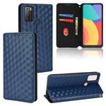 For TCL 20E / TCL 20Y Cubic Grid Texture Flip Leather Phone Case(Blue)