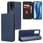 For TCL 40 NxtPaper 5G / 40 X / 40 XE Cubic Grid Texture Flip Leather Phone Case(Blue)