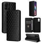 For TCL 50 LE / K23 / K24 Cubic Grid Texture Flip Leather Phone Case(Black)