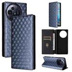 For TCL 50 NxtPaper / 50 Pro NxtPaper Cubic Grid Texture Flip Leather Phone Case(Blue)