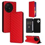 For TCL 50 XL 5G Cubic Grid Texture Flip Leather Phone Case(Red)