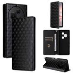 For TCL 60 NxtPaper Cubic Grid Texture Flip Leather Phone Case(Black)