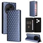 For TCL 60 NxtPaper Cubic Grid Texture Flip Leather Phone Case(Blue)