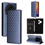 For TCL 605 / 60 SE Cubic Grid Texture Flip Leather Phone Case(Blue)