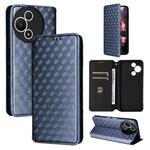 For TCL 60 SE NxtPaper 5G Cubic Grid Texture Flip Leather Phone Case(Blue)
