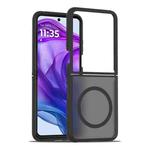 For Motorola Razr 50 Ultra Skin Feel TPU Hybrid PC MagSafe Phone Case(Black)