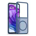 For Motorola Razr 50 Ultra Skin Feel TPU Hybrid PC MagSafe Phone Case(Blue)
