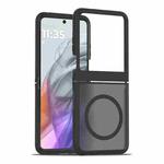 For Motorola Razr 50 Skin Feel TPU Hybrid PC MagSafe Phone Case(Black)